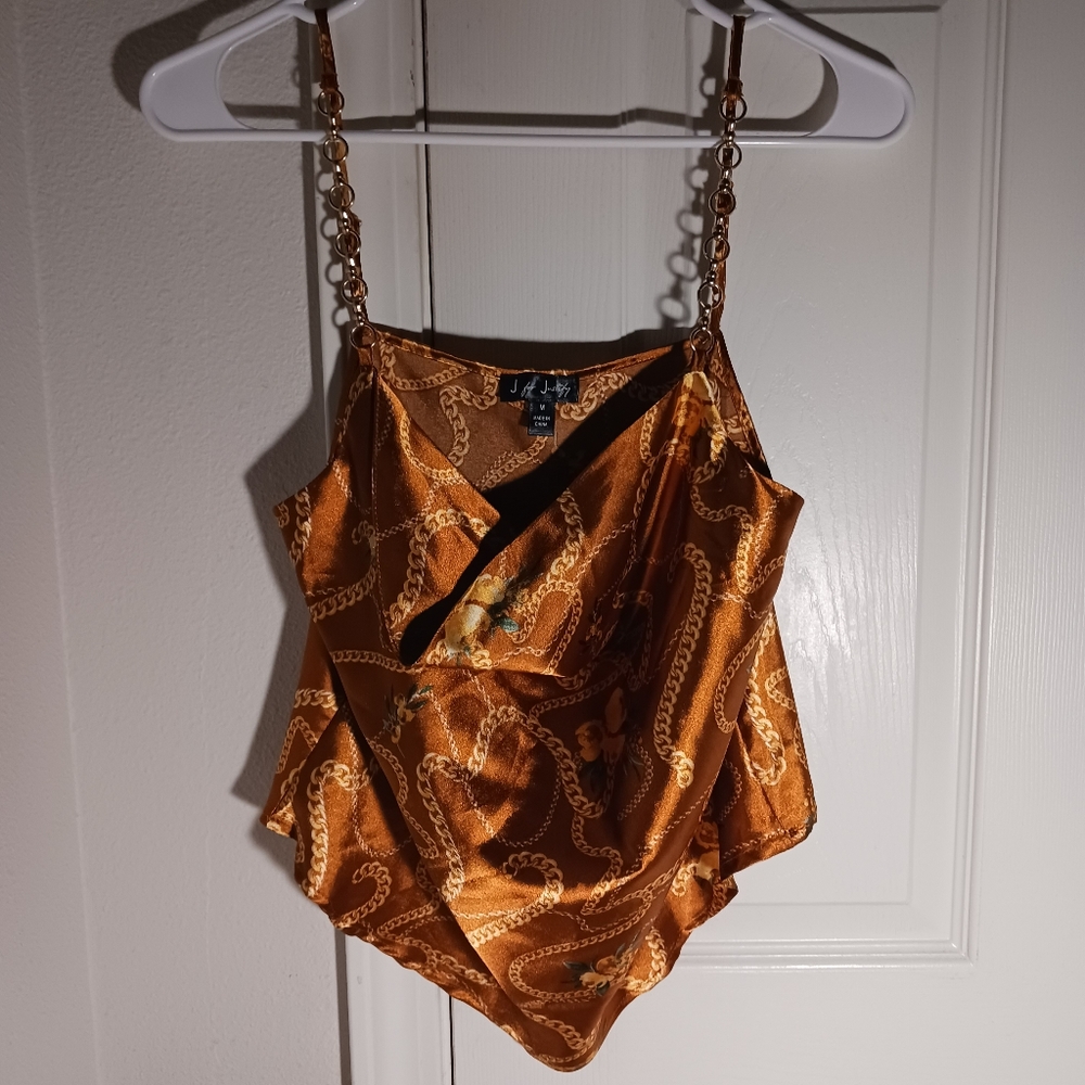 Medium J FOR JUSTIFY chain pattern blouse